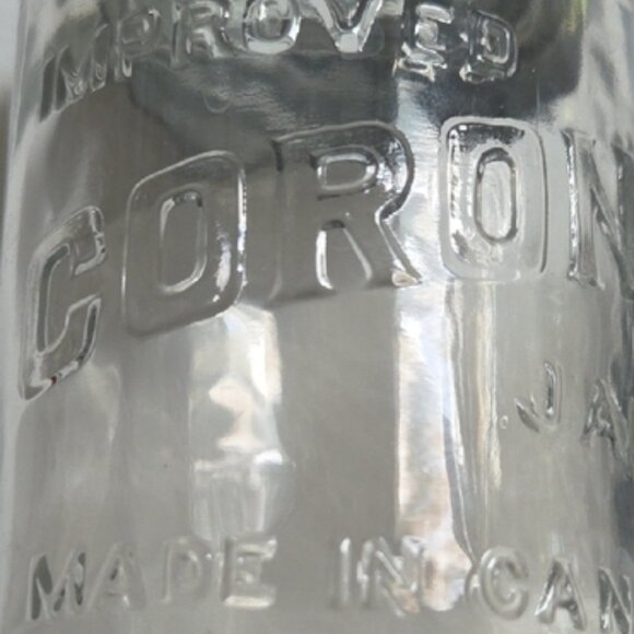 Corona Clear Glass Pint Jars with Zinc And Glass Lids - Picture 3 of 8